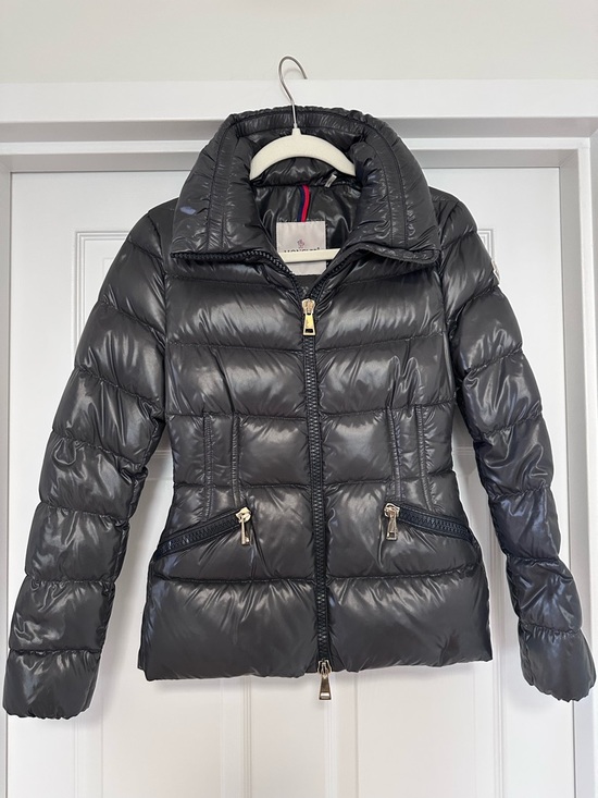 Moncler Jackets & Blazers - Moncler Shiny Black Quilted Puffer Jacket